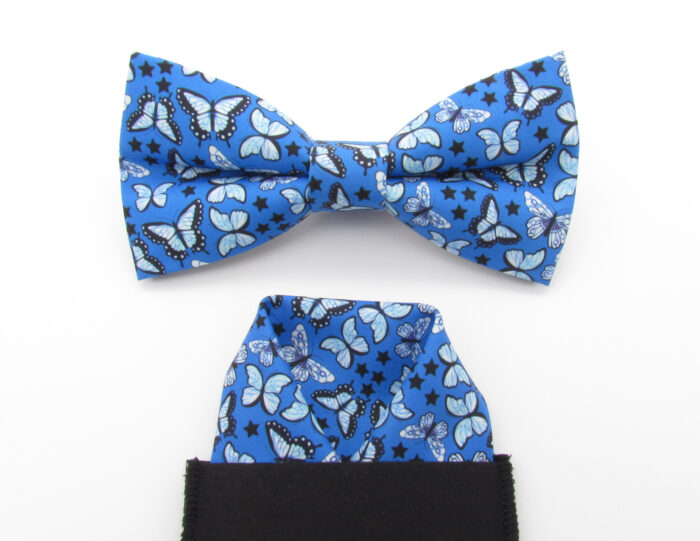 Blue Butterfly Bowtie Set - Image 8