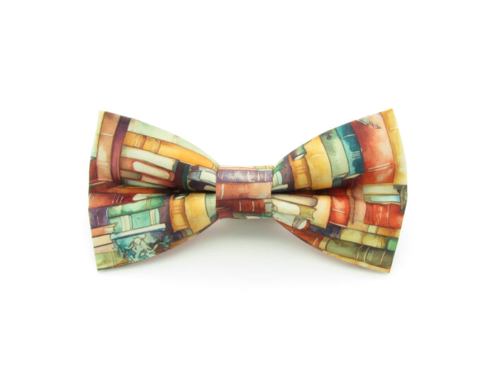 Book Patterned Bowtie