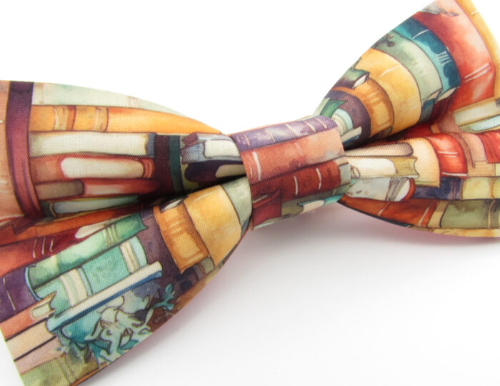 Book Patterned Bowtie - Image 6