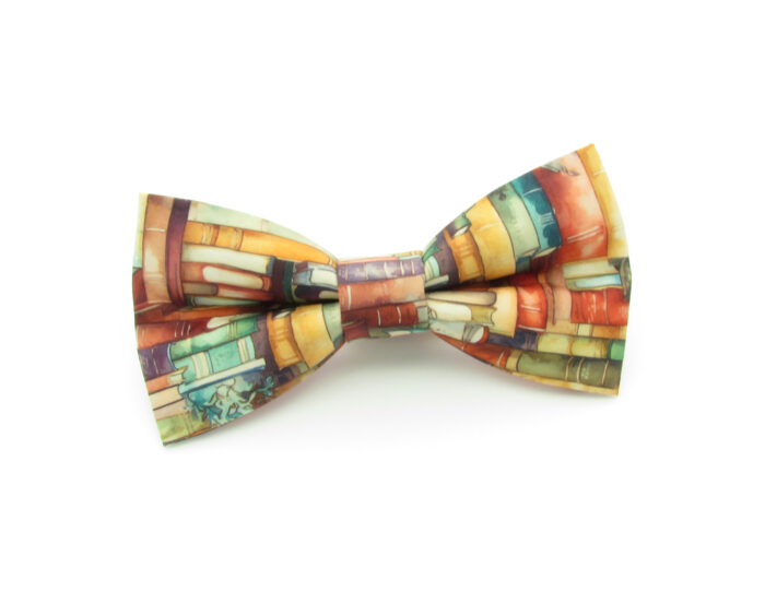 Book Patterned Bowtie - Image 4