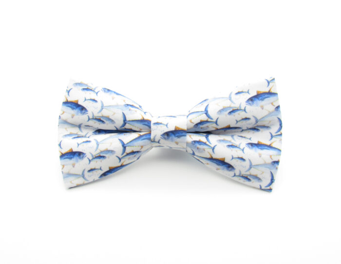 Blue Tuna Fish Bowtie