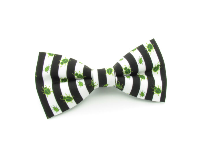 Black and White Striped Beetle Bowtie - Image 2