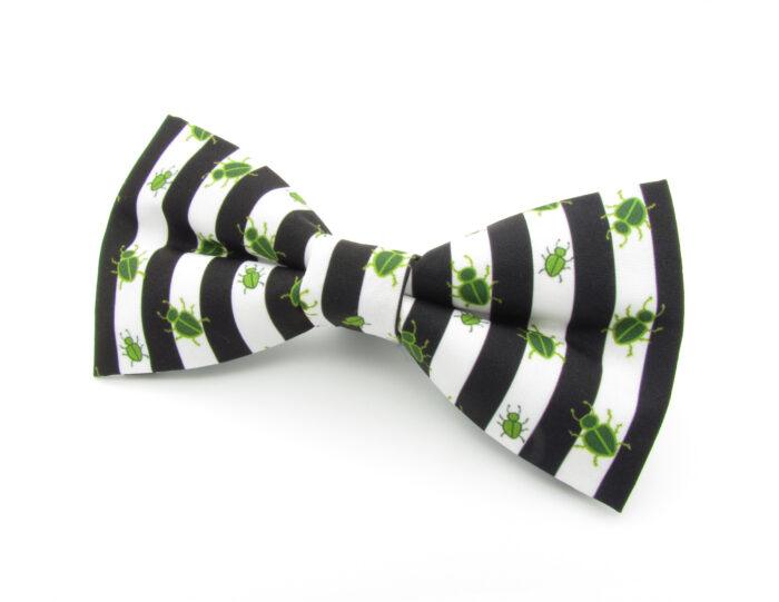 Black and White Striped Beetle Bowtie - Image 3