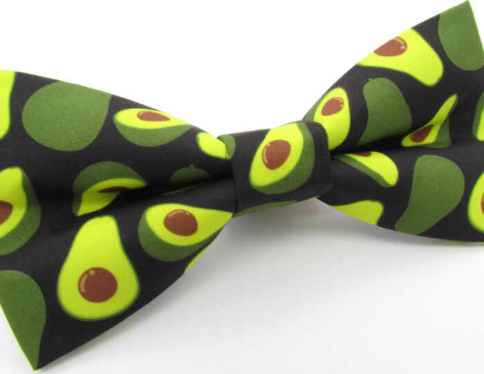 Avocado Bowtie on a Black Background - Image 4