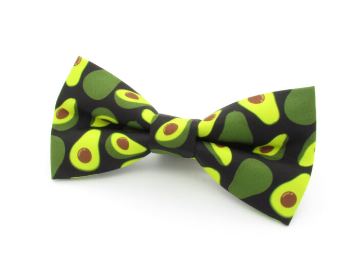 Avocado Bowtie on a Black Background - Image 3