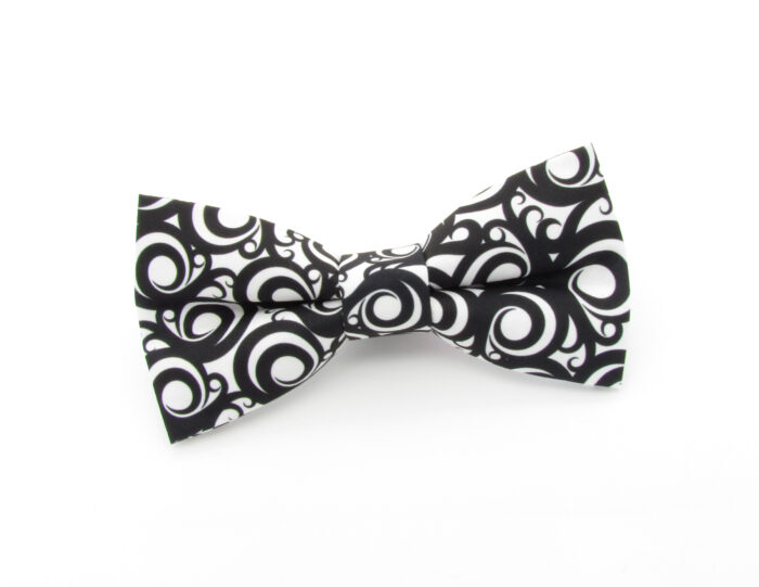 Black & White Swirl Bowtie - Image 2