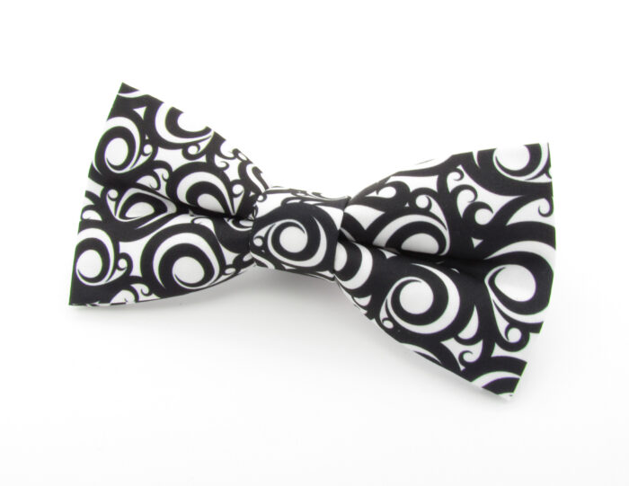 Black & White Swirl Bowtie - Image 3