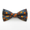 Blue & Golden Orange Honeycomb Bowtie Set