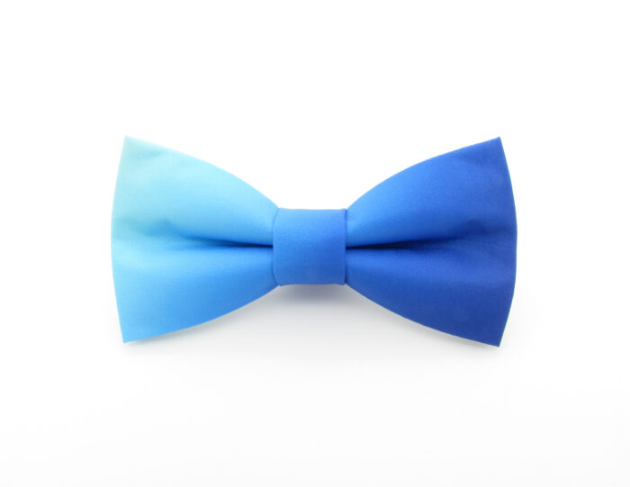 Blue Ombre Fade Bowtie Set