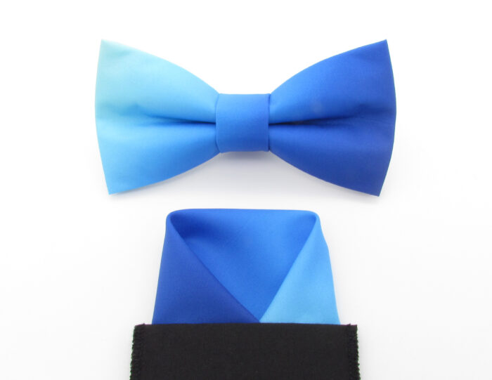 Blue Ombre Fade Bowtie Set - Image 8