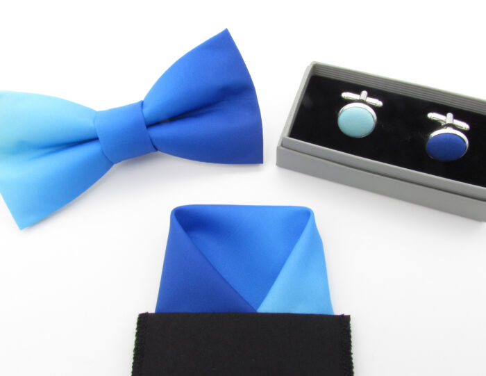 Blue Ombre Fade Bowtie Set - Image 9