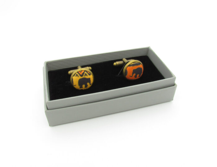 African Elephant Silhouette Patterned Bowtie Set - Image 5