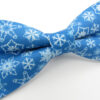 Blue Snowflake Patterned Bowtie & Cufflinks - Image 4