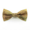 Antique Parchment Effect Earth Map Bowtie