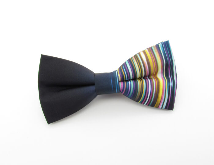 Black to Rainbow Bowtie & Cufflinks - Image 2