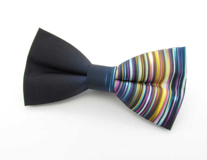 Black to Rainbow Bowtie & Cufflinks - Image 3