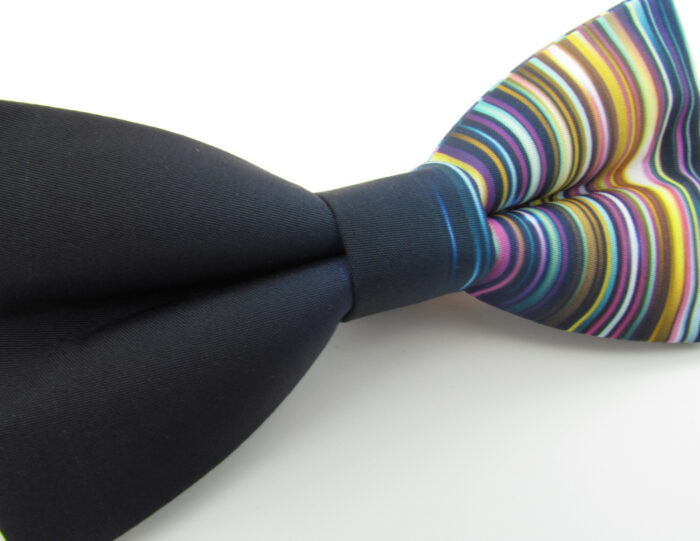 Black to Rainbow Bowtie & Cufflinks - Image 4