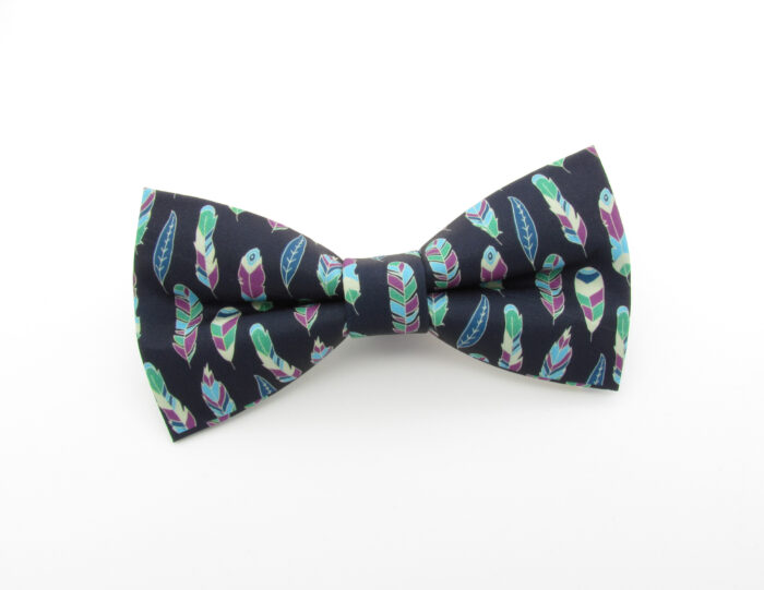 Blue & Purple Feather Bowtie - Image 2