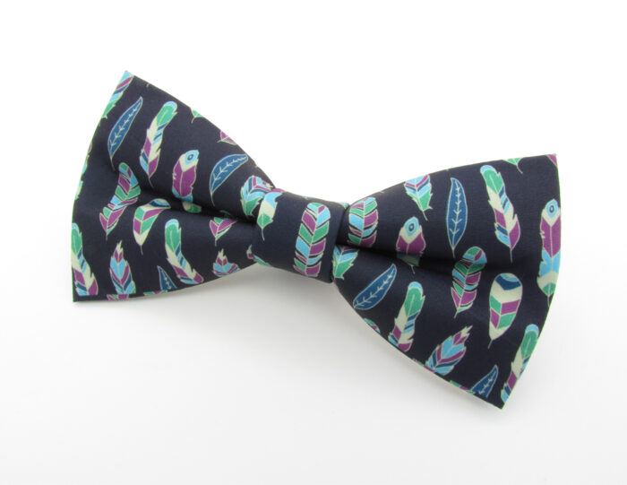 Blue & Purple Feather Bowtie - Image 3