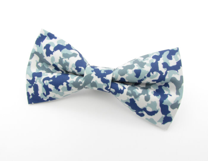 Blue Camouflage Bowtie & Cufflinks - Image 2