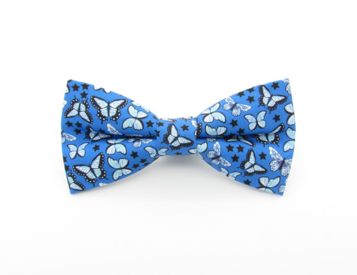 Blue Butterfly Bowtie Set