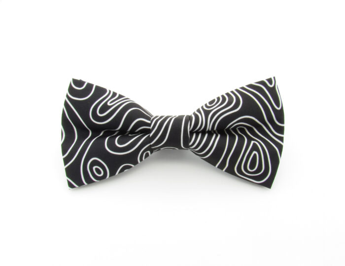 Black & White Topographic Bowtie