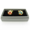 Rainbow Checkerboard Patterned Bowtie & Cufflinks - Image 7
