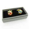 Rainbow Checkerboard Patterned Bowtie & Cufflinks - Image 5