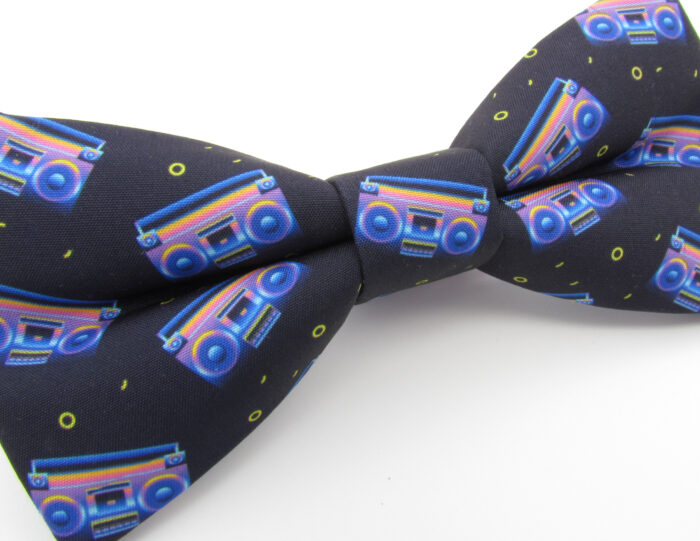 Boombox Patterned Bowtie - Image 4