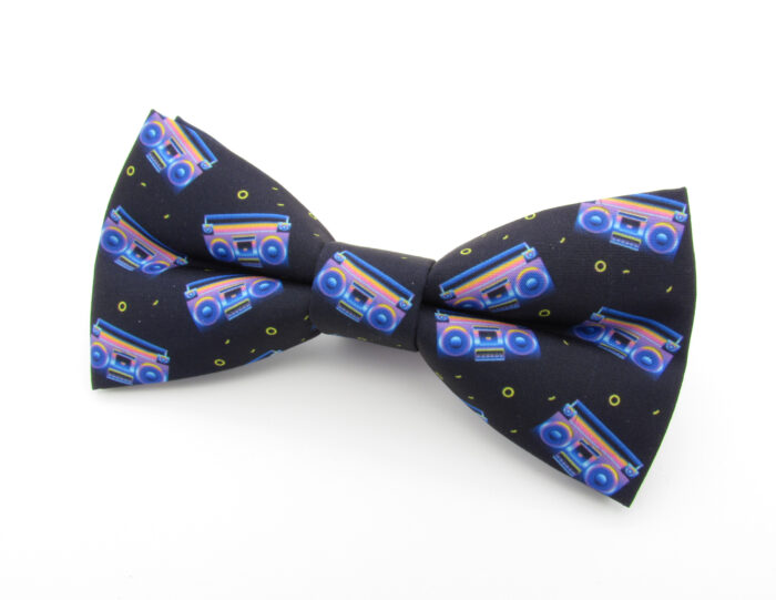 Boombox Patterned Bowtie - Image 3