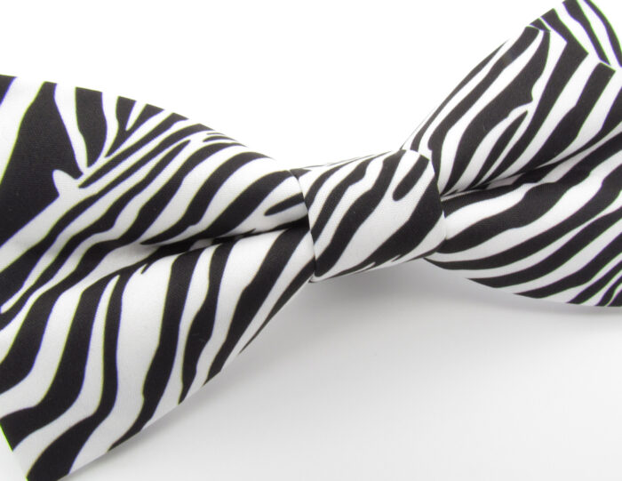 Zebra Pattern Bowtie Set - Image 4