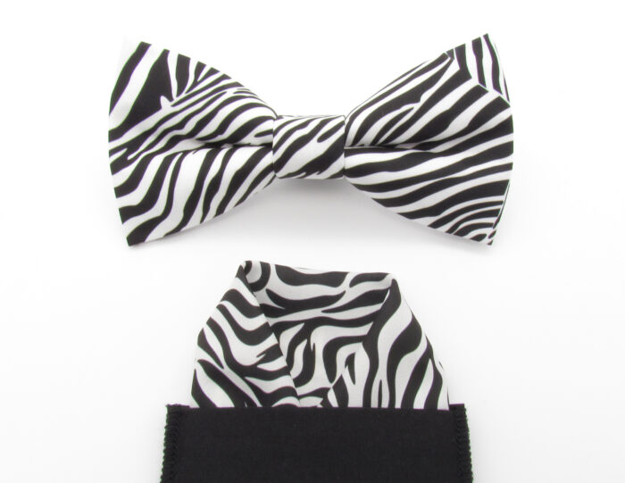 Zebra Pattern Bowtie Set - Image 8