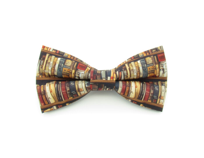 Bookshelf Bowtie & Pocket Square