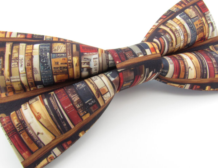 Bookshelf Bowtie & Pocket Square - Image 4