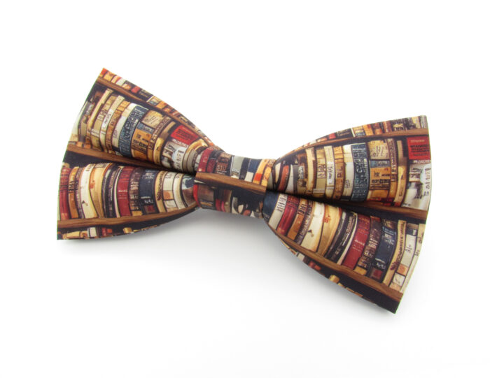 Bookshelf Bowtie & Pocket Square - Image 3
