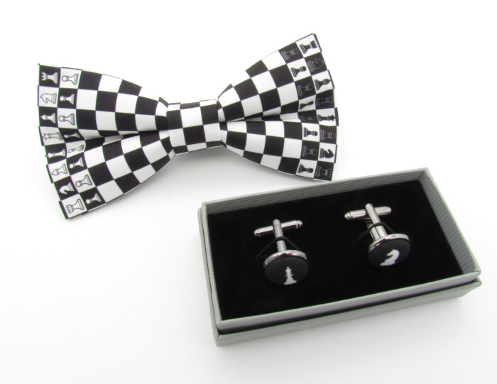 Chess Board Inspired Bowtie Set - Image 7