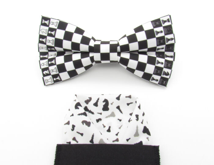 Chess Board Inspired Bowtie Set - Image 8