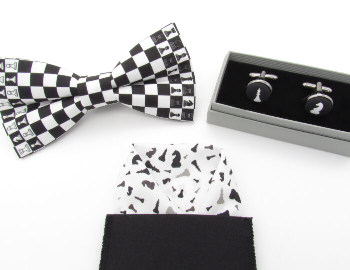 Chess Board Inspired Bowtie Set - Image 9