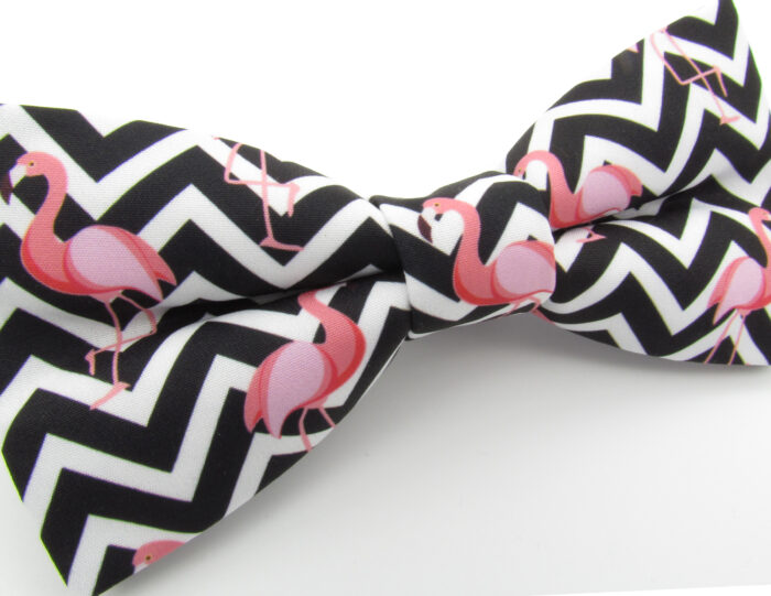 Pink Flamingo Bowtie & Pocket Square - Image 4