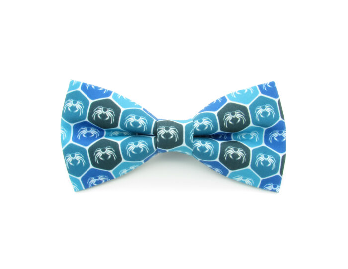 Blue Crab Patterned Bowtie