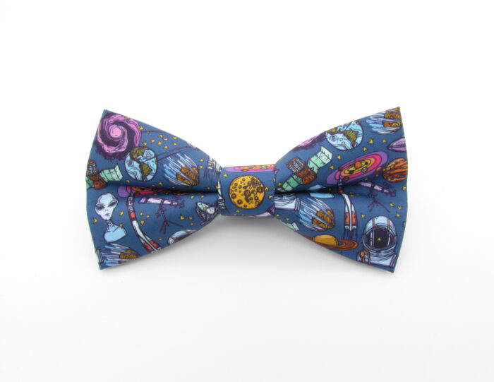 Cartoon Space Bowtie & Pocket Square