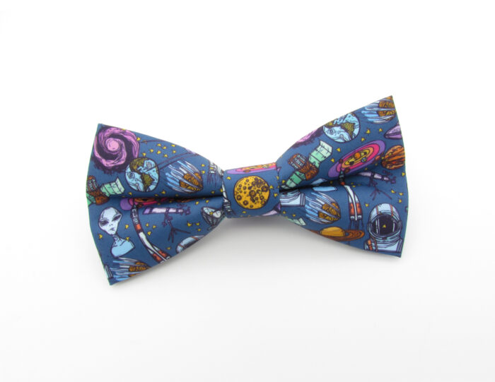 Cartoon Space Bowtie & Pocket Square - Image 2