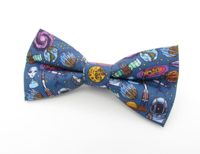 Cartoon Space Bowtie & Pocket Square - Image 3