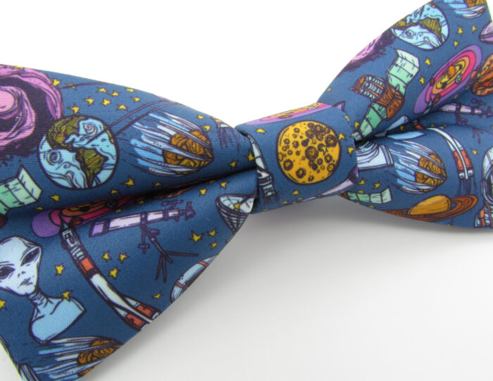 Cartoon Space Bowtie & Pocket Square - Image 4