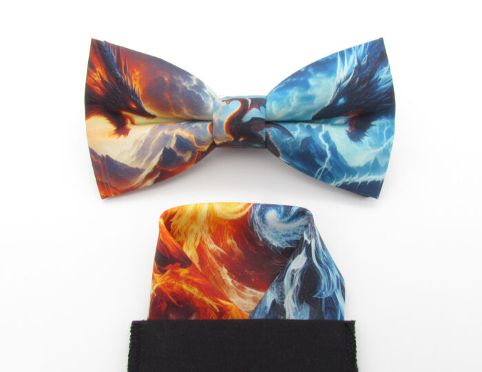 Fantasy Ice & Fire Dragon Bowtie Set - Image 7