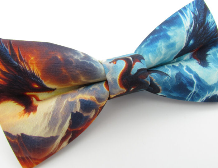 Fantasy Ice & Fire Dragon Bowtie Set - Image 4