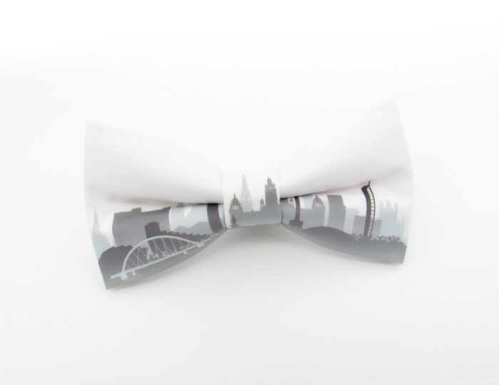 Grey Glasgow Skyline Silhouette Bowtie - Image 2