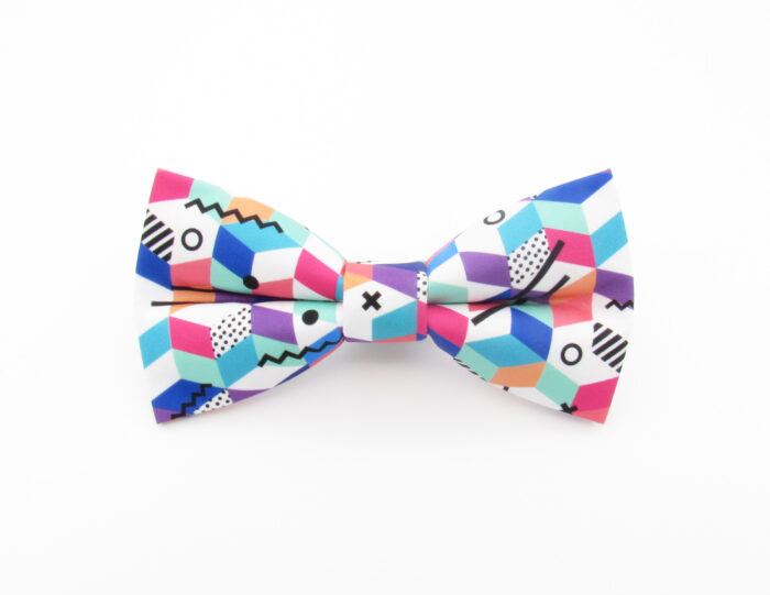 Funky 80's Patterned Bowtie