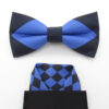 Diamond Patterned Bowtie & Pocket Square - Image 5