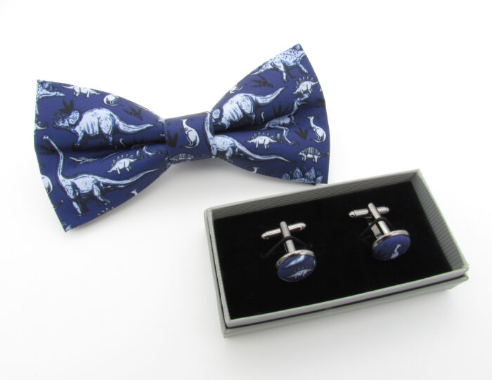 Blue Dinosaur Bowtie Set - Image 7
